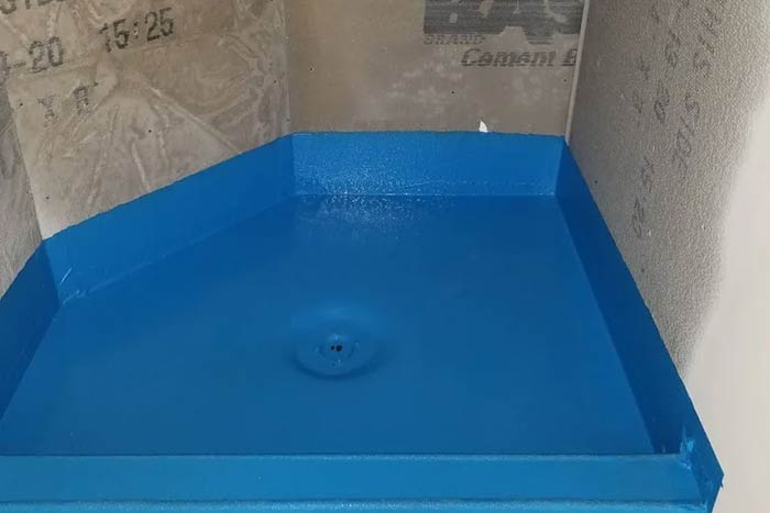 blue shower_Waterproofing